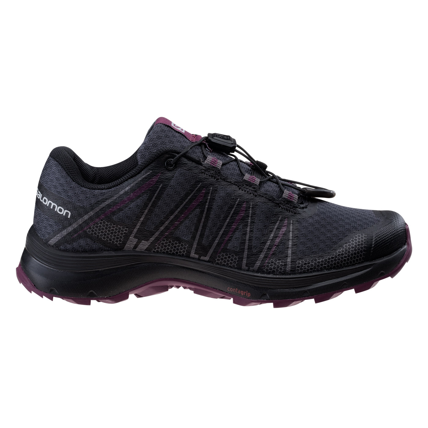 Damskie Buty XA MEOKA W EBONY/BLACK/PLUM CASPIA