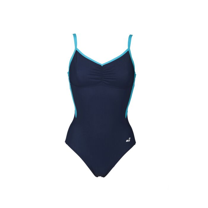 Női Fürdőruha ARENA W CARLA WING BACK ONE PIECE 000418/706, szín sötétkék