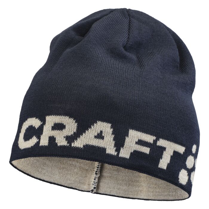  Czapka zimowa CRAFT ADV NORDIC TRAINING MERINO LOGO HAT 1914807-396905, kolor granatowy