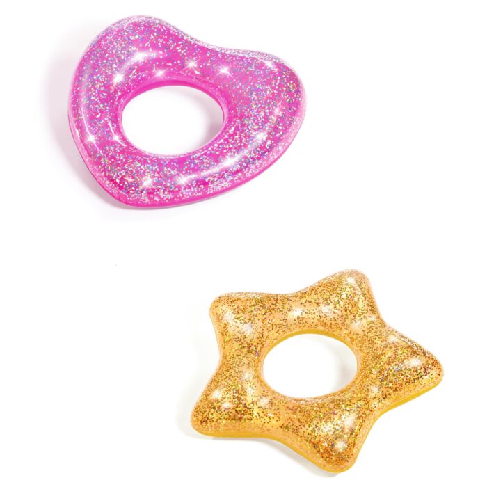  Koło dmuchane BESTWAY 36141 BESTWAY GLITTER FUSION SWIM RING 36141, kolor wielokolorowy