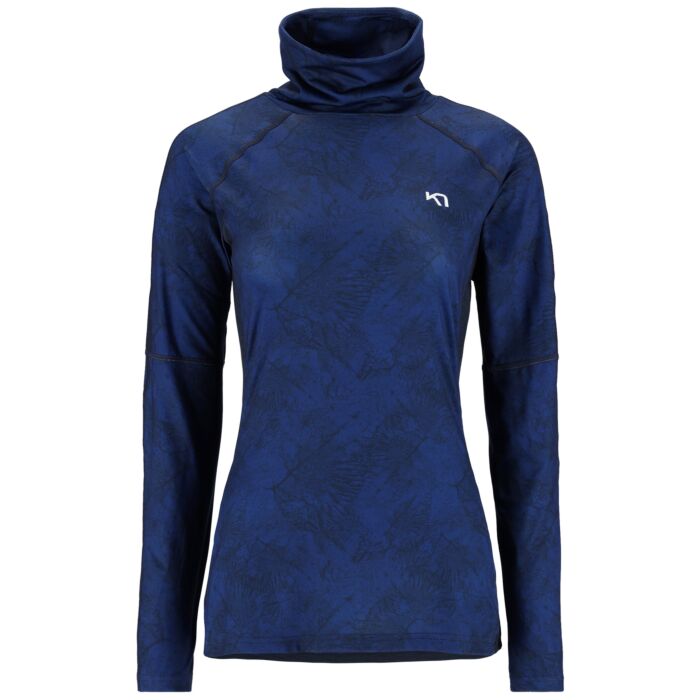 Damska Bluzka termoaktywna KARI TRAA FIERCE LONG SLEEVE 623307-ROYAL, kolor granatowy