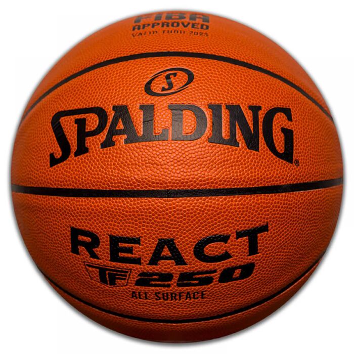  Piłka SPALDING REACT TF-250 LOGO FIBA 76968Z, kolor pomarańczowy