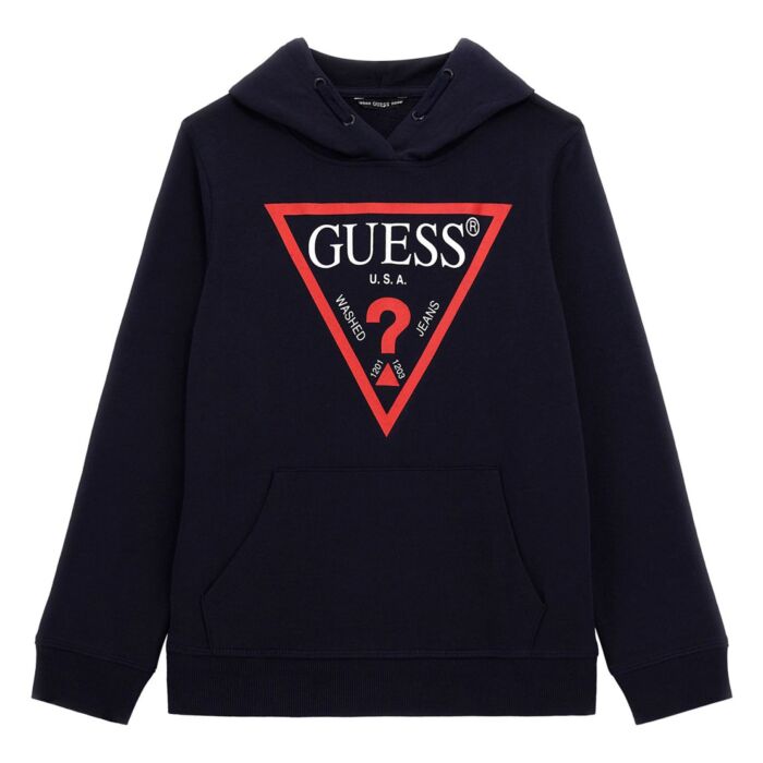 Dziecięca Bluza GUESS HOODED FLEECE_CORE L92Q09KAUG0-G7V2, kolor granatowy