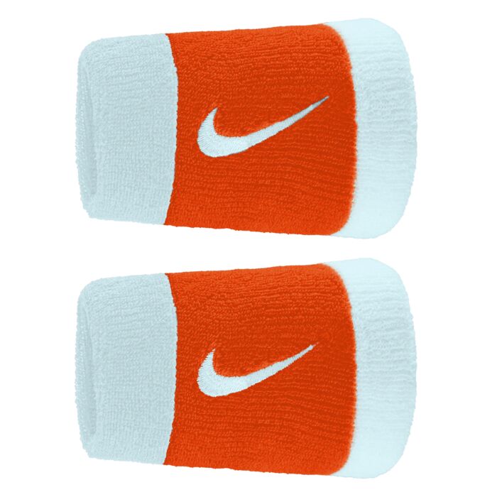  Frotka NIKE ACCESSORIES SWOOSH DOUBLEWIDE WRISTBANDS N.000.1586.450, kolor niebieski