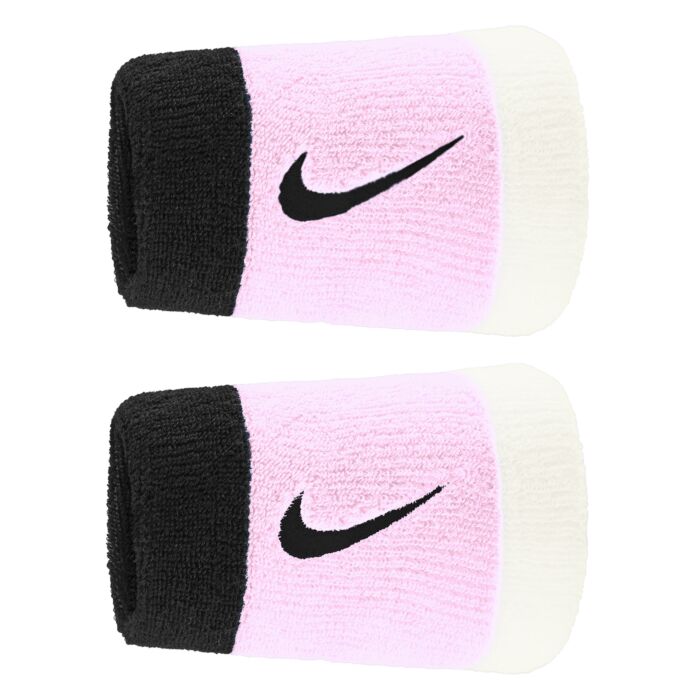  Frotka NIKE ACCESSORIES SWOOSH DOUBLEWIDE WRISTBANDS N.000.1586.641, kolor różowy