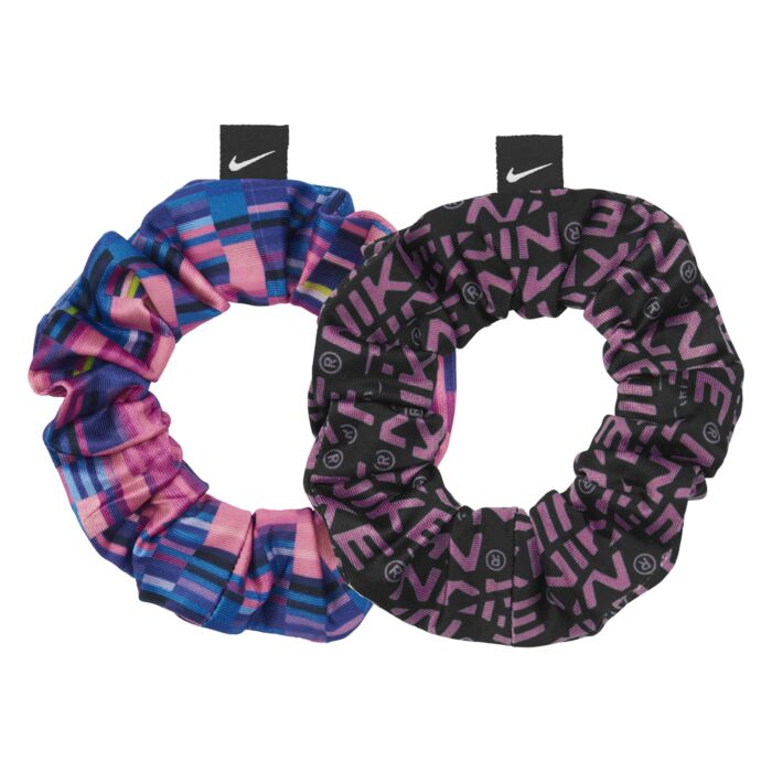  Gumki do włosów NIKE ACCESSORIES GATHERED HAIR TIES 2.0 2 PK N.100.2455.607, kolor fioletowy