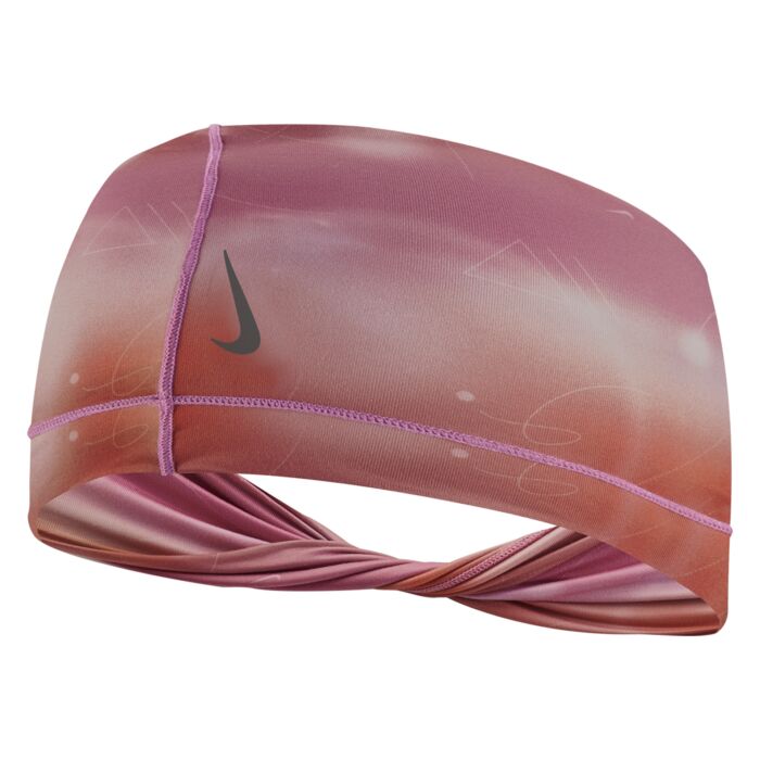  Opaska NIKE ACCESSORIES W YOGA HEADBAND WIDE TWIST PRINTED N.100.7475.617, kolor fioletowy