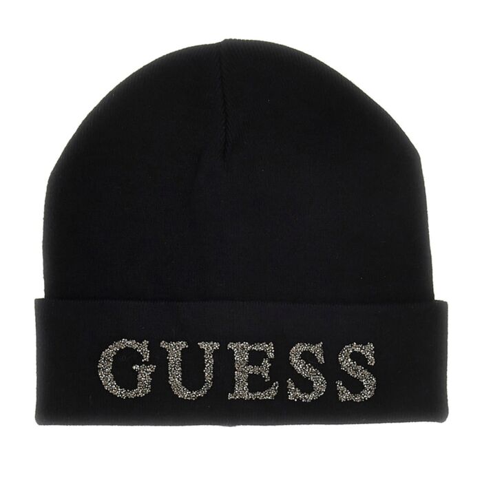 Damska Czapka zimowa GUESS BEANIE AW5398POL01-BLA, kolor czarny