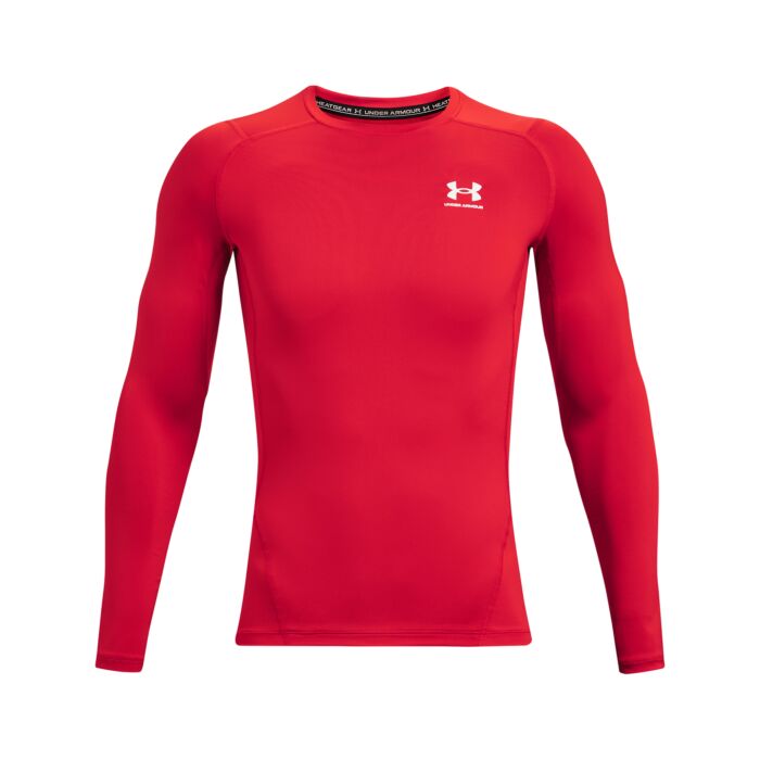 Męska Koszulka z długim rękawem UNDER ARMOUR UA HG ARMOUR COMP LS 1361524-600, kolor czerwony
