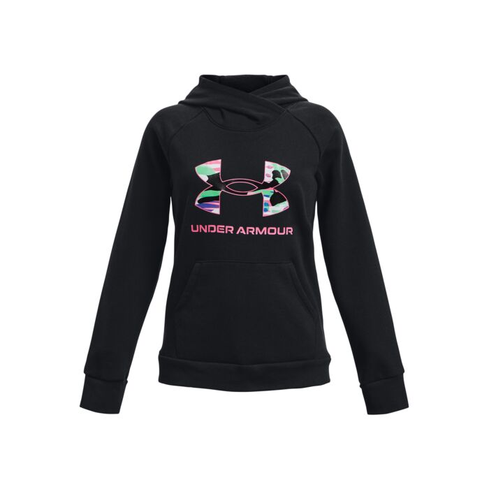 Dziecięca Bluza UNDER ARMOUR RIVAL FLEECE BL HOODIE 1373127-001, kolor czarny