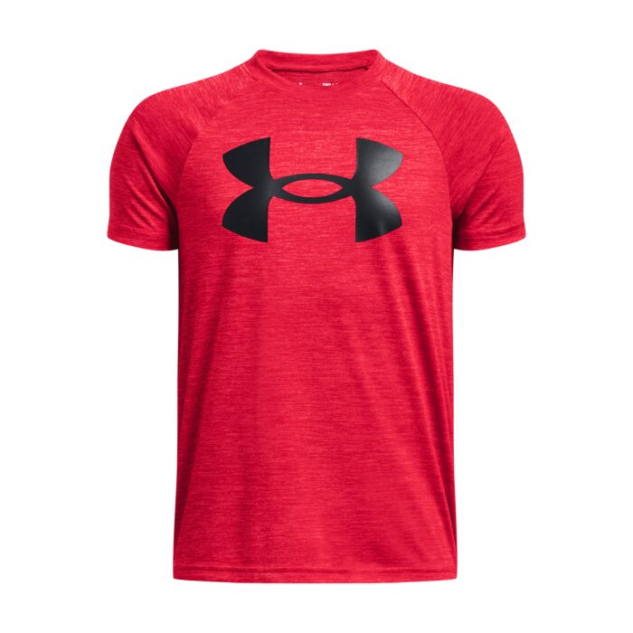 Dziecięca Koszulka z krótkim rękawem UNDER ARMOUR UA TECH TWIST SS 1371429-600, kolor czerwony