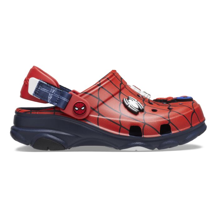 Dziecięce Klapki CROCS SPIDERMAN ALL TERRAIN CLOG T 209258-410, kolor czerwony