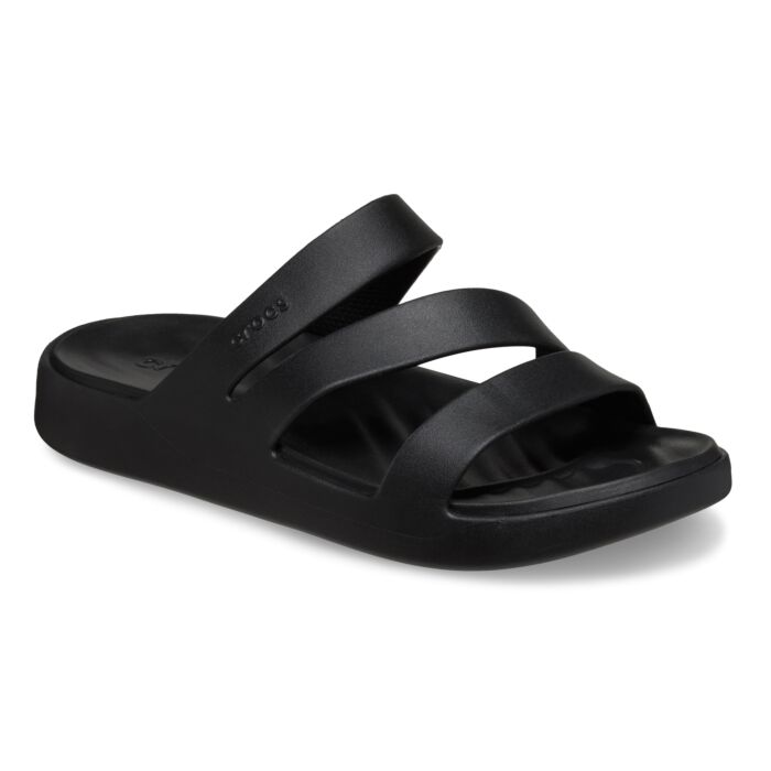 Damskie Klapki CROCS GETAWAY STRAPPY 209587-001, kolor czarny