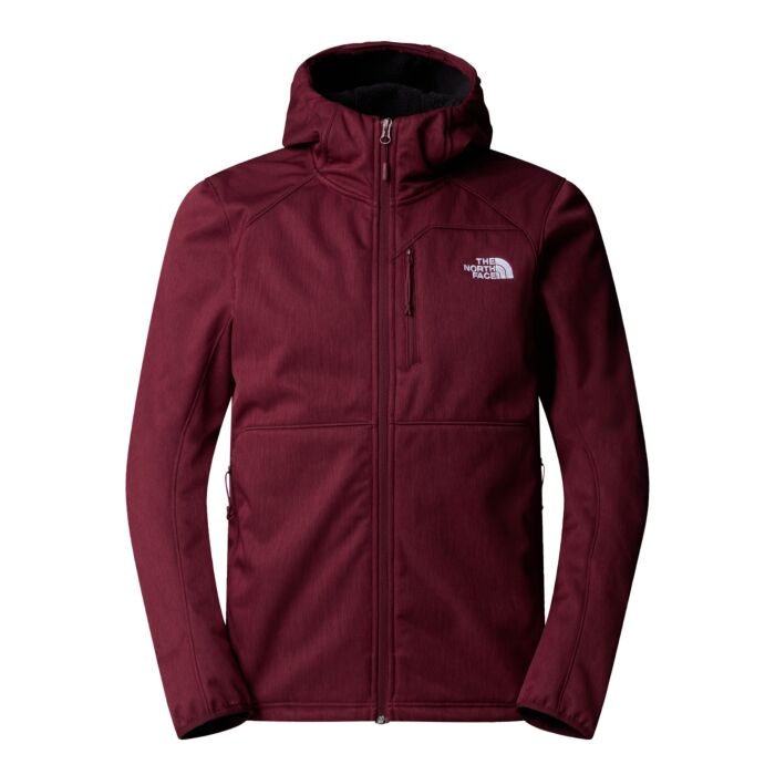 Męski Softshell THE NORTH FACE M QUEST HOODED SOFTSHELL NF0A3YFP29O1, kolor bordowy