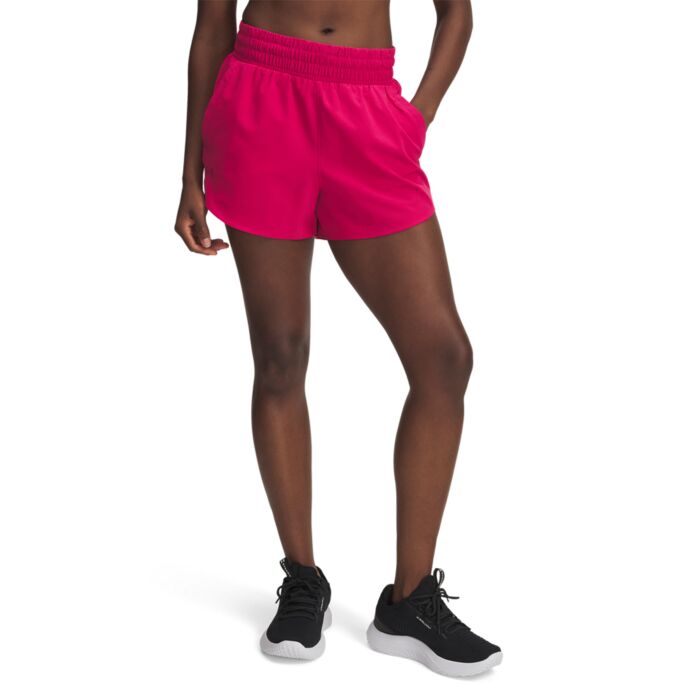 Damskie Spodenki UNDER ARMOUR UA VANISH 3IN SHORT 1376935-681, kolor bordowy