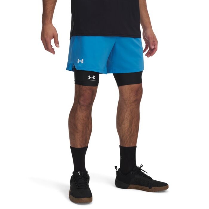 Męskie Spodenki UNDER ARMOUR UA VANISH WOVEN 6IN SHORTS 1373718-452, kolor niebieski