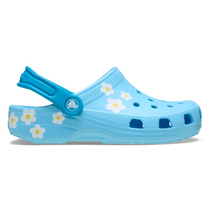 Dziecięce Klapki CROCS CLASSIC DAISY CLOG K 211257-4WD, kolor niebieski