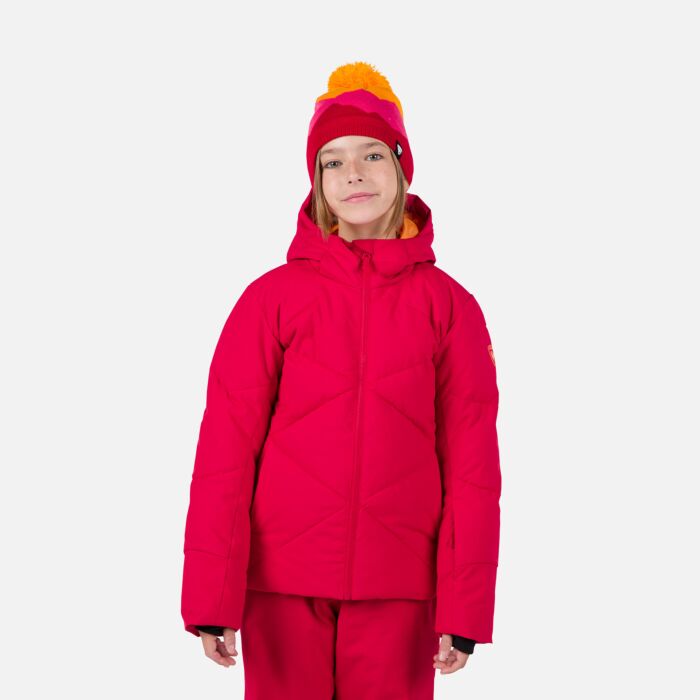 Dziecięca Kurtka ROSSIGNOL GIRL STACI JKT RLNYJ05_35M, kolor czerwony