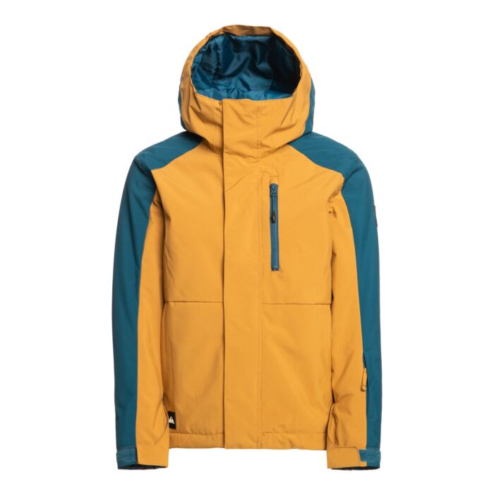 Dziecięca Kurtka ocieplana QUIKSILVER MISSION BLOCK YOUTH JK EQBTJ03180-CMT0, kolor brązowy