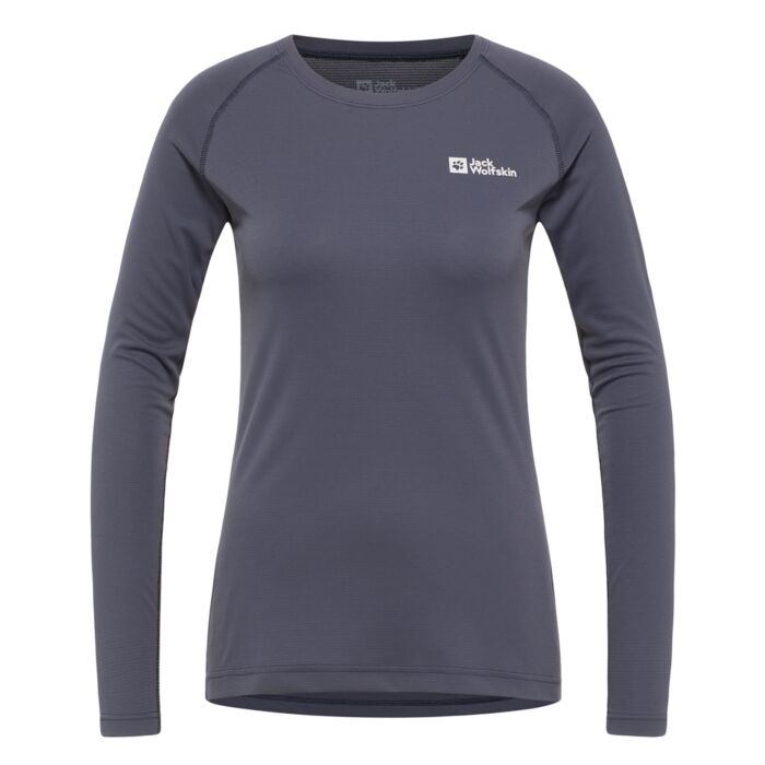 Damska Bluzka termoaktywna JACK WOLFSKIN INFINITE LIGHT LS W A60321-1388, kolor szary