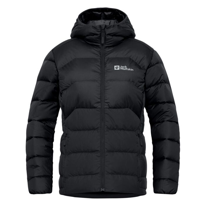 Damska Kurtka zimowa pikowana JACK WOLFSKIN ATHER DOWN HOODY W RDS A60330-6000, kolor czarny