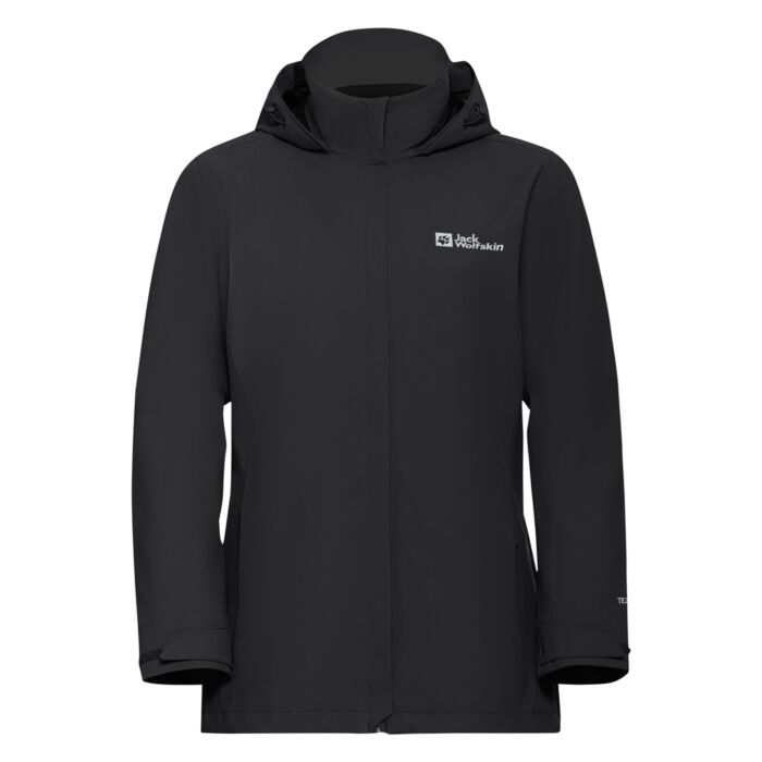 Damska Kurtka JACK WOLFSKIN TRAILTIME 2L JKT A63902-6000, kolor czarny