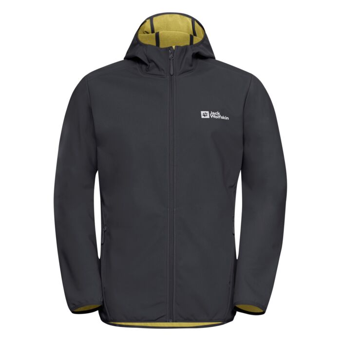 Męski Softshell JACK WOLFSKIN BORNBERG HOODY M 1307471-T0350, kolor szary