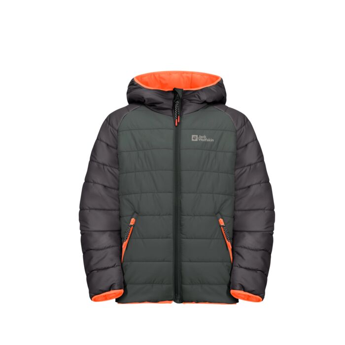 Dziecięca Kurtka zimowa pikowana JACK WOLFSKIN ZENON JACKET K 1604145-4136, kolor zielony