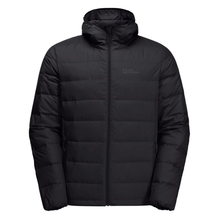 Męska Kurtka zimowa pikowana JACK WOLFSKIN ATHER DOWN HOODY M RDS 1207671-6000, kolor czarny