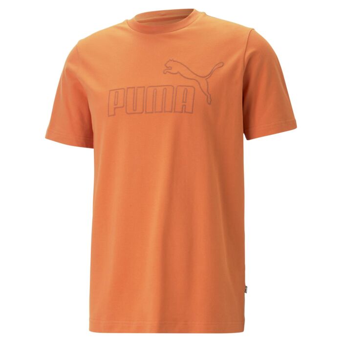 Męska Koszulka z krótkim rękawem PUMA ESS ELEVATED PIQUE TEE 67338594, kolor pomarańczowy
