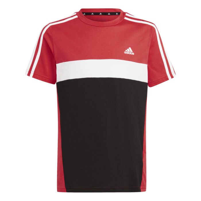 Dziecięca Koszulka z krótkim rękawem ADIDAS J 3S TIB T IW7952, kolor czerwony