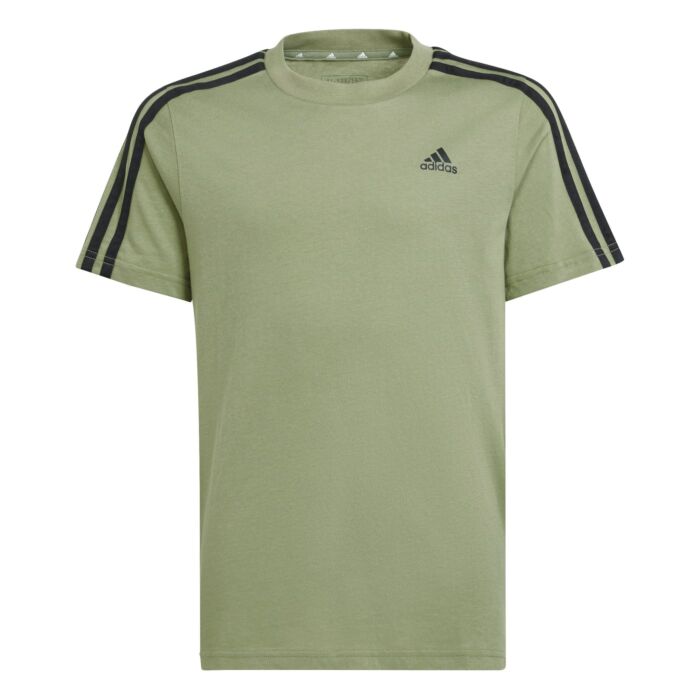Dziecięca Koszulka z krótkim rękawem ADIDAS U 3S TEE IX9540, kolor oliwkowy