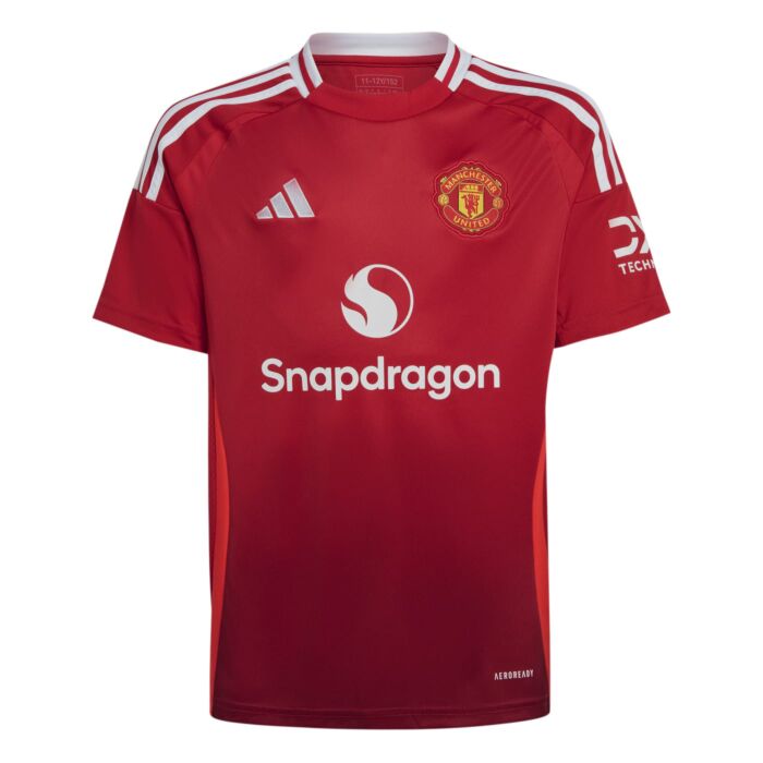 Dziecięca Koszulka ADIDAS MUFC H JSY Y IT1972, kolor czerwony
