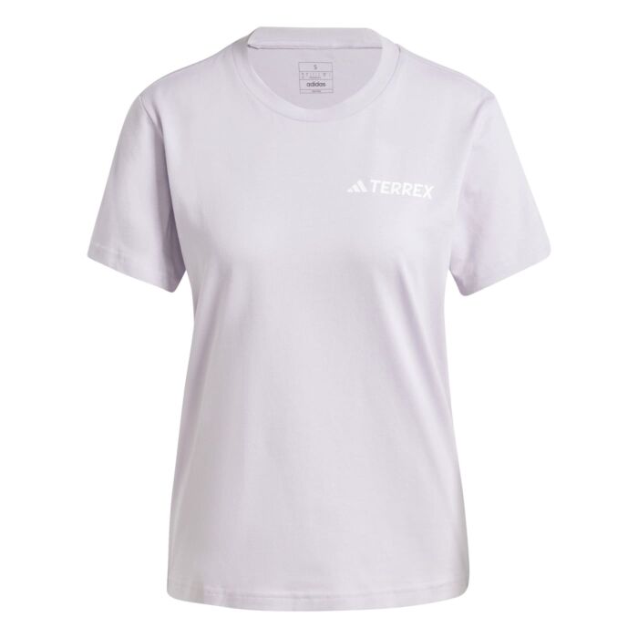 Damska Koszulka z krótkim rękawem ADIDAS TX MOUNTAIN TEE IW2716, kolor fioletowy
