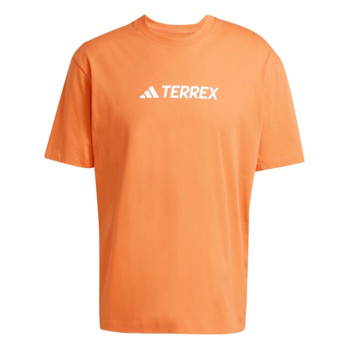 Męska Koszulka z krótkim rękawem ADIDAS TX LOGO TEE JF9145, kolor pomarańczowy