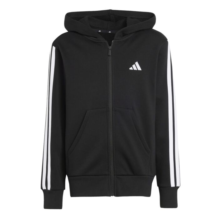 Dziecięca Bluza ADIDAS J 3S FL FZ HD JD6494, kolor czarny