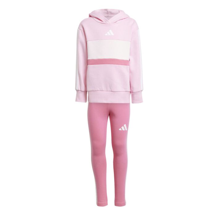 Dziecięcy Dres ADIDAS LG 3S TIB FL ST JC7475, kolor różowy