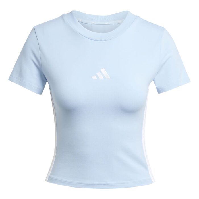 Női Rövid ujjú ing ADIDAS W 3S SJ BABY T JE1241, szín kék