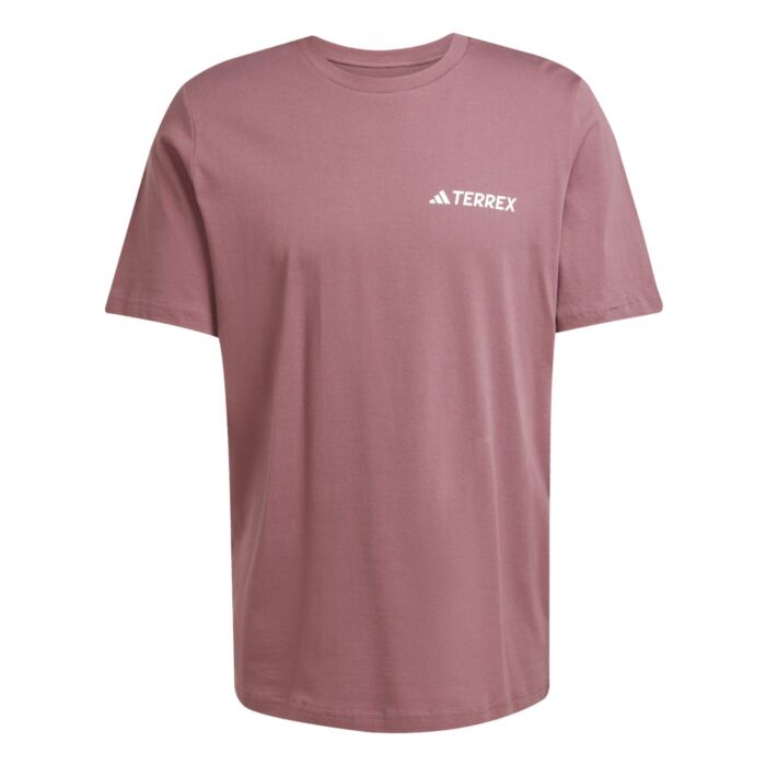 Męska Koszulka z krótkim rękawem ADIDAS TX MOUNTAIN TEE JM0352, kolor różowy