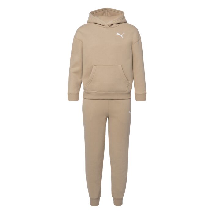 Dziecięcy Dres PUMA LOUNGEWEAR SUIT FL G 68332084, kolor beżowy