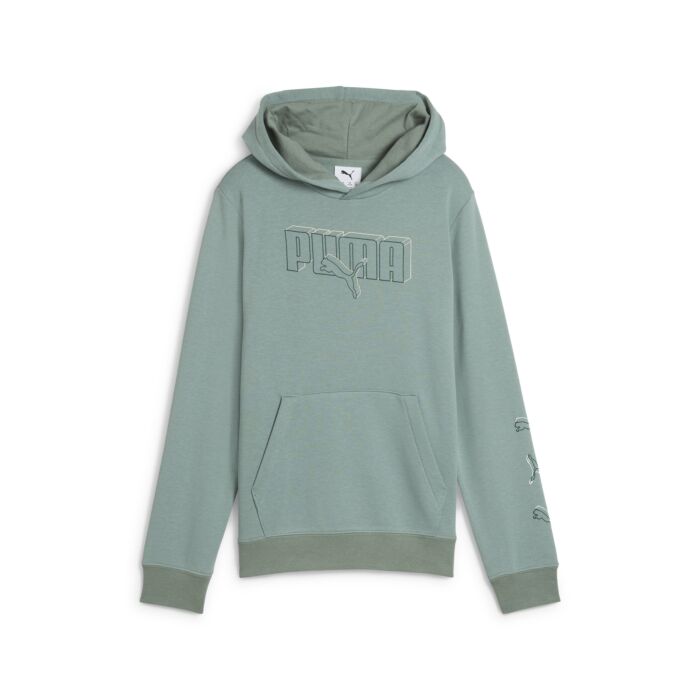 Dziecięca Bluza PUMA ESS LOGO LAB EXECUTION HOODIE TR B 68578930, kolor zielony