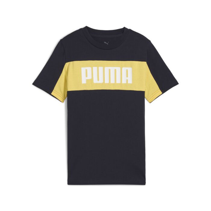 Dziecięca Koszulka z krótkim rękawem PUMA ESS BLOCK TEE B 68581816, kolor granatowy