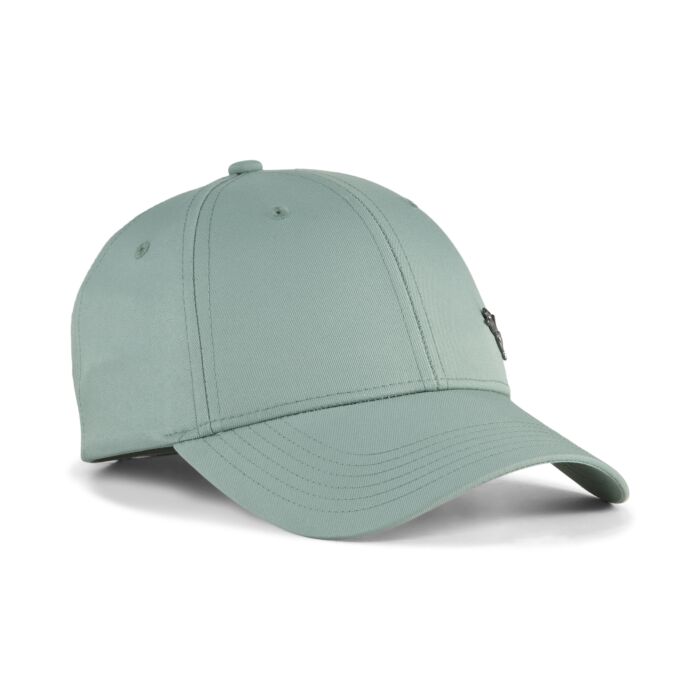 Dziecięca Czapka z daszkiem PUMA ESS METAL PUMA CAT BB CAP JR 02611603, kolor zielony