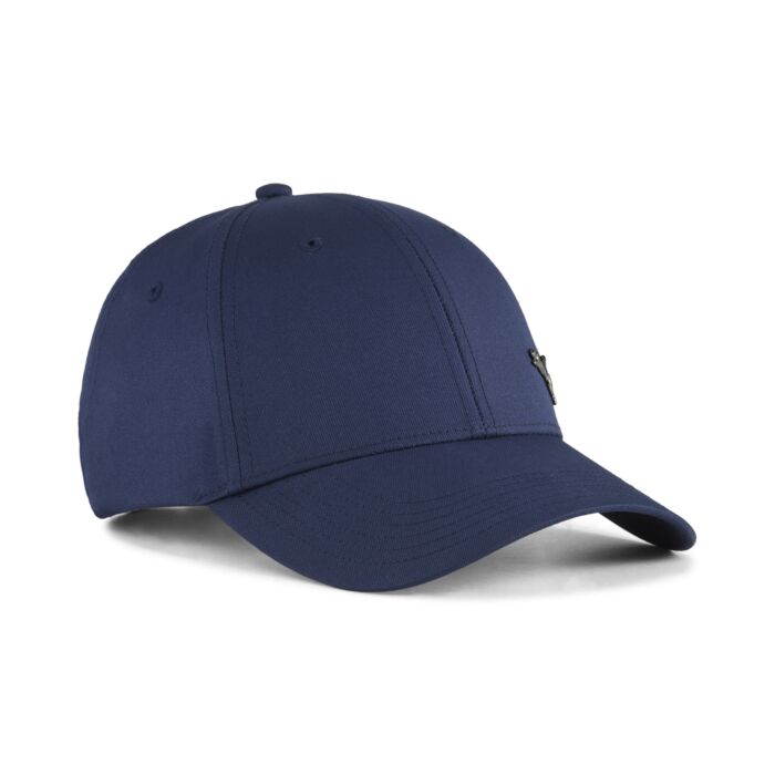 Dziecięca Czapka z daszkiem PUMA ESS METAL PUMA CAT BB CAP JR 02611602, kolor granatowy