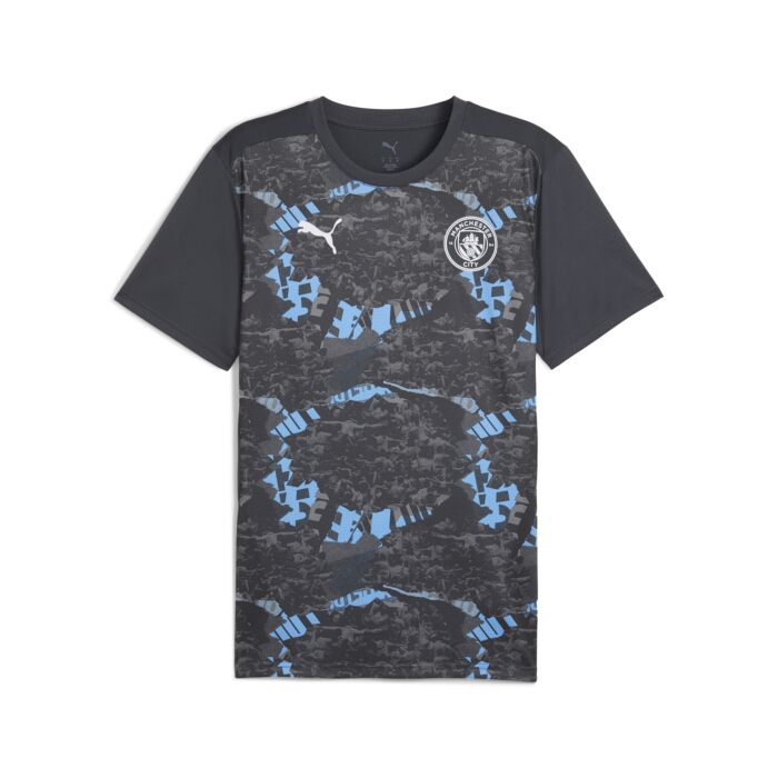Męska Koszulka PUMA MCFC PREMATCH SS JERSEY 77915574, kolor szary