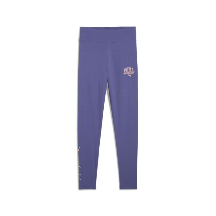 Dziecięce Legginsy PUMA PUMA CLASS HIGH WAIST LEGGINGS G 68583146, kolor fioletowy