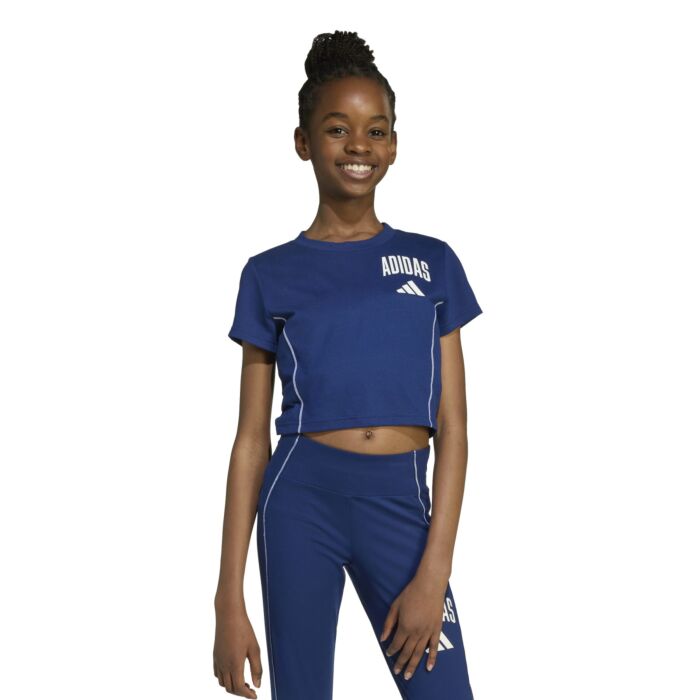 Dziecięca Koszulka z krótkim rękawem ADIDAS JG GL COL TEE JM3855, kolor granatowy