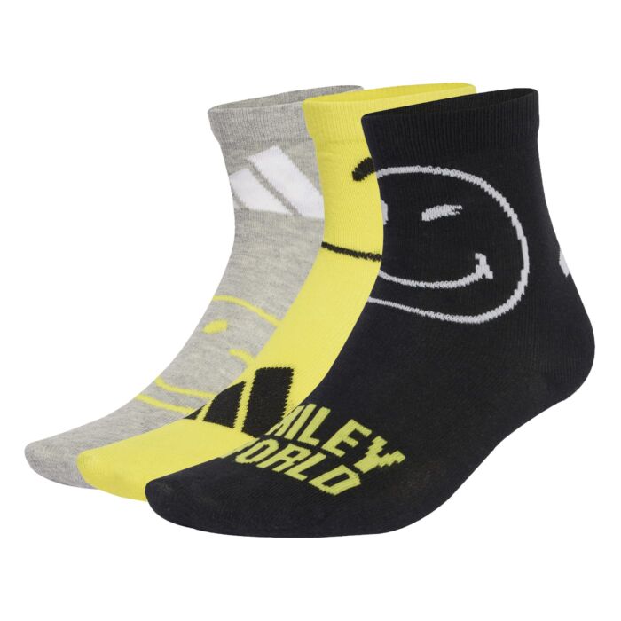 Dziecięce Skarpety za kostkę ADIDAS SMILEY 3PP JY4158, kolor wielokolorowy
