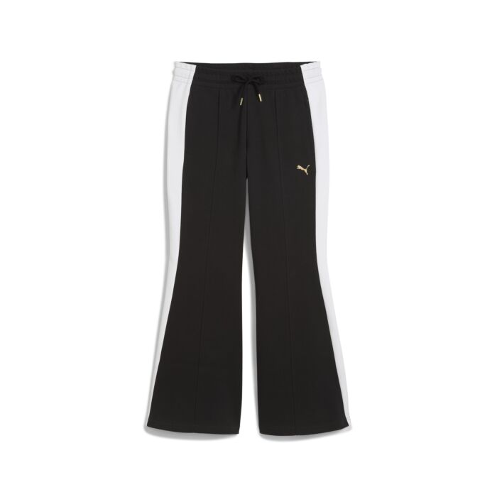 Damskie Spodnie PUMA T7 FLARED PANTS 63213801, kolor czarny