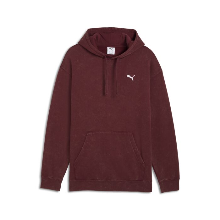 Męska Bluza PUMA ESS ELEVATED RELAXED WASH HOODIE FL 68804996, kolor bordowy